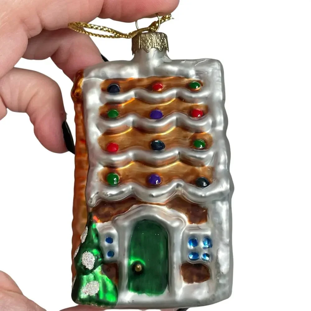 Thomas Pacconi Museum Series Gingerbread House Ornament Glass Christmas Retired